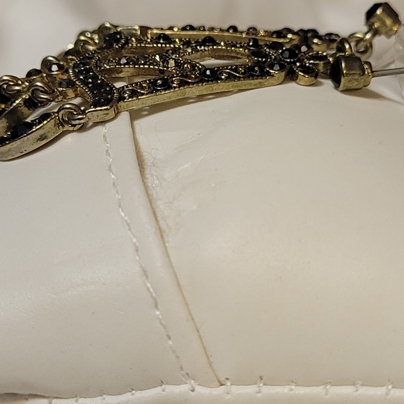 Gold and Black Dangle earrings 2 for $30 - Picture 5 of 9